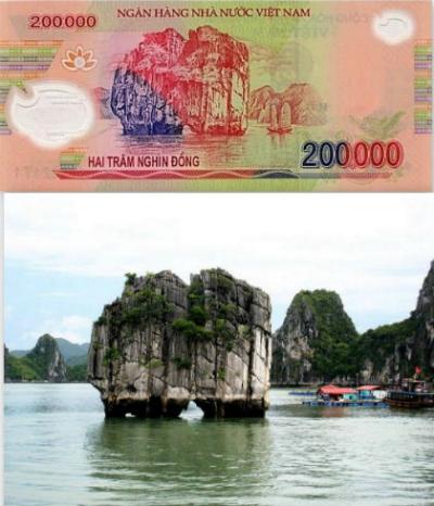 Các điểm du lịch nổi tiếng trên đồng tiền Việt Nam